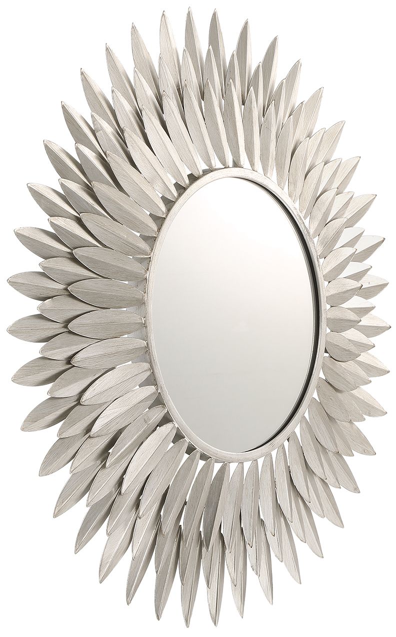 Image 3 Crystorama Broche 24'' Antique Silver Mirror more views