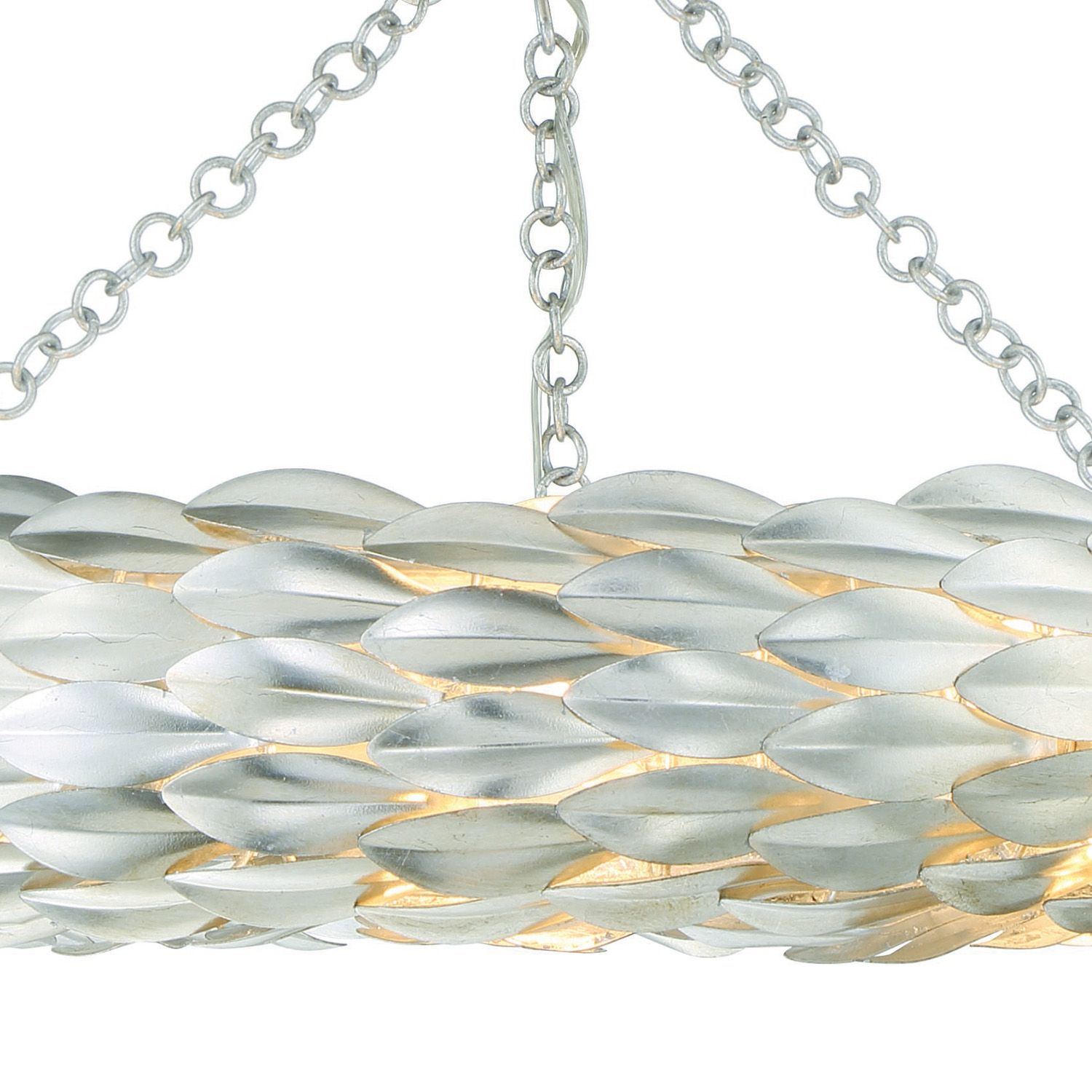 Image 4 Crystorama Broche 24'' Antique Silver Semi Flush Mount more views