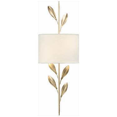 Crystorama Broche 24" High Antique Gold Wall Sconce