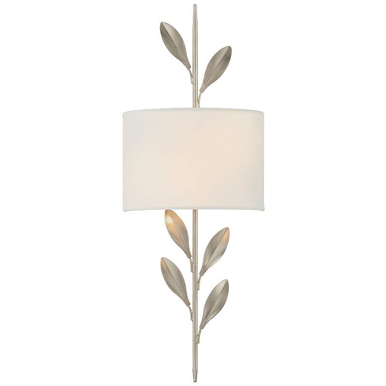 Image 2 Crystorama Broche 24" High 2-Light Silver Vine and Shade Wall Sconce