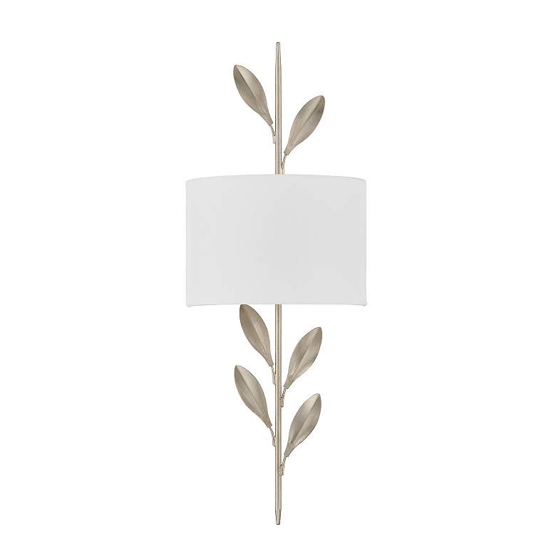 Image 3 Crystorama Broche 24" High 2-Light Silver Vine and Shade Wall Sconce more views