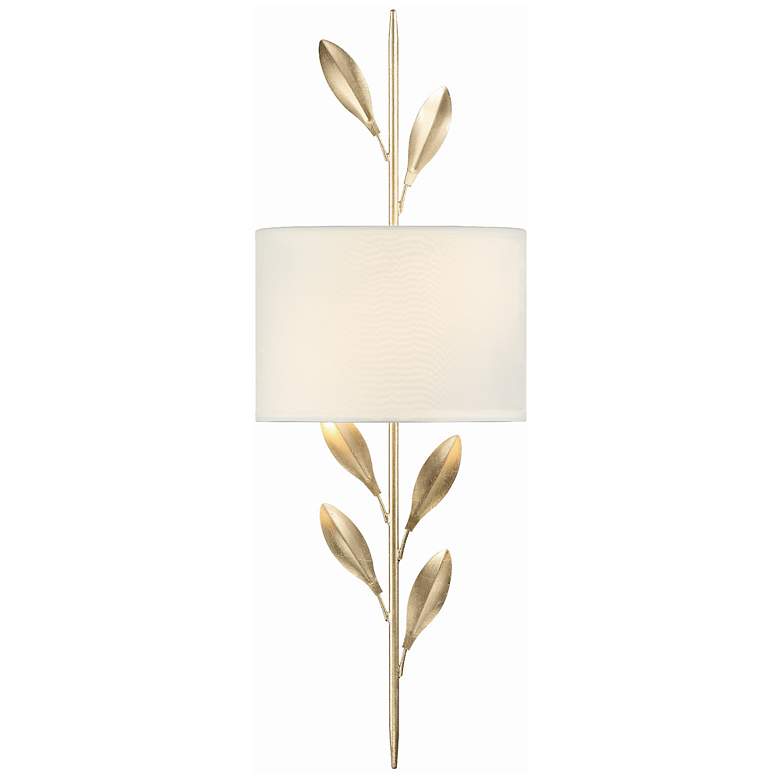 Image 1 Crystorama Broche 24" High Antique Gold Wall Sconce