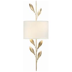 Crystorama Broche 24" High Antique Gold Wall Sconce