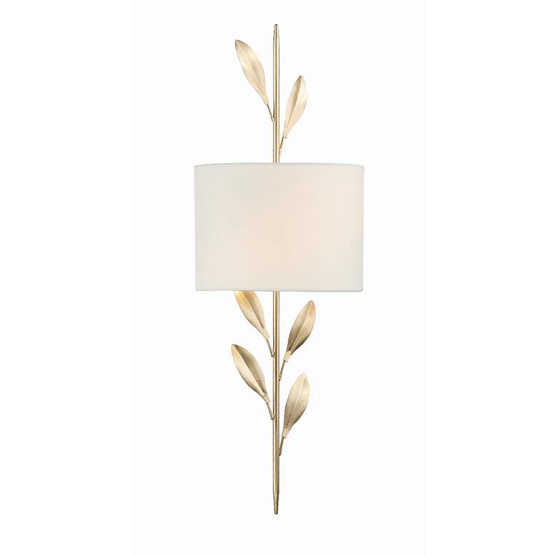 Image 4 Crystorama Broche 24" High Antique Gold Wall Sconce more views