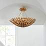 Thumbnail1 of Crystorama Broche 24" Wide Antique Gold Ceiling Light