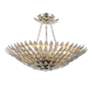 3_Crystorama Broche 24" Wide Antique Silver Ceiling Light more views