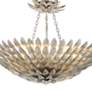 4_Crystorama Broche 24" Wide Antique Silver Ceiling Light more views