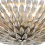 5_Crystorama Broche 24" Wide Antique Silver Ceiling Light more views