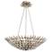 Crystorama Broche 24" Wide Antique Silver Chandelier