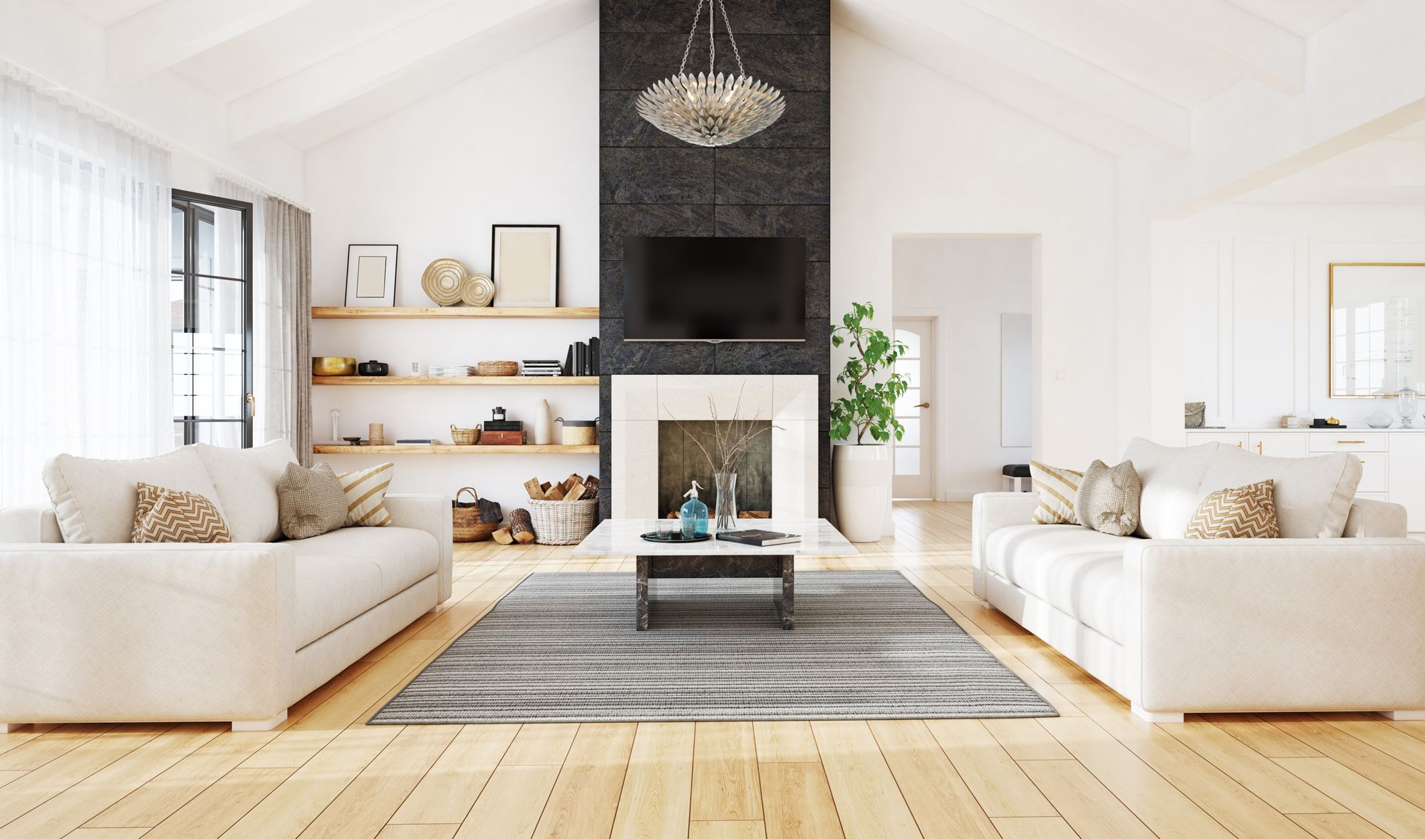 Crystorama Broche 24" Wide Antique Silver Chandelier