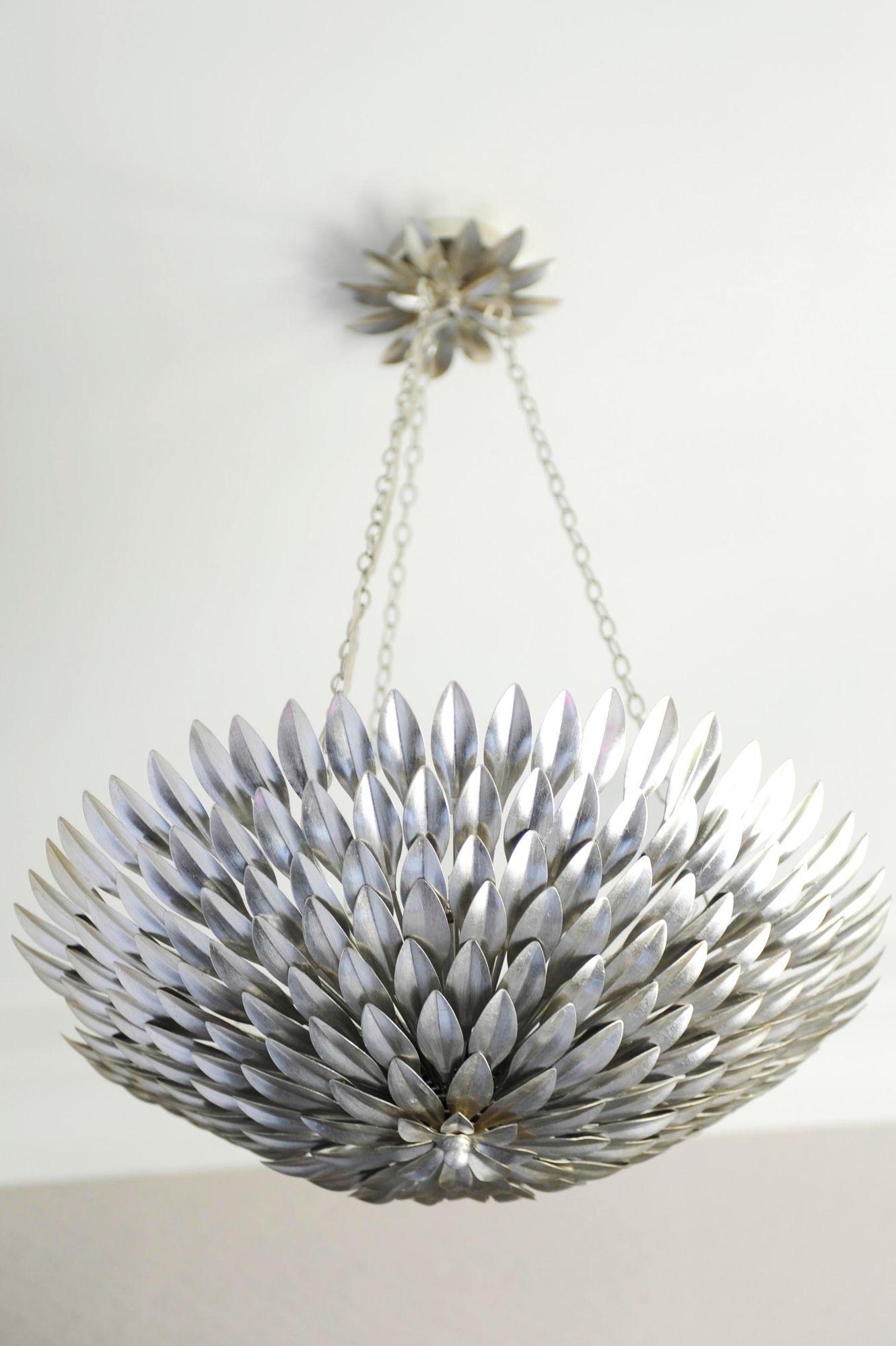 Crystorama Broche 24" Wide Antique Silver Chandelier