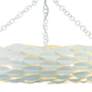 4_Crystorama Broche 24" Wide Matte White 6-Light Ceiling Light more views
