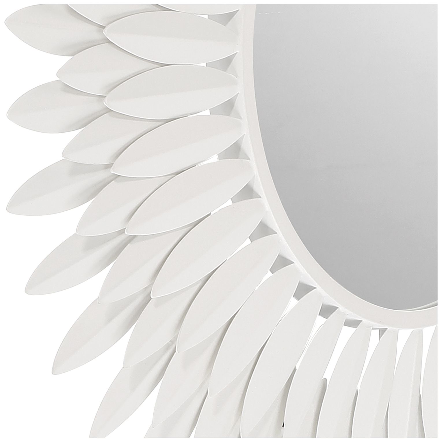 Image 2 Crystorama Broche 24'' Matte White Mirror more views