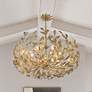 7_Crystorama Broche 27" Wide Antique Gold 6-Light Chandelier more views