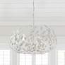 2_Crystorama Broche 27" Wide Matte White 6-Light Chandelier