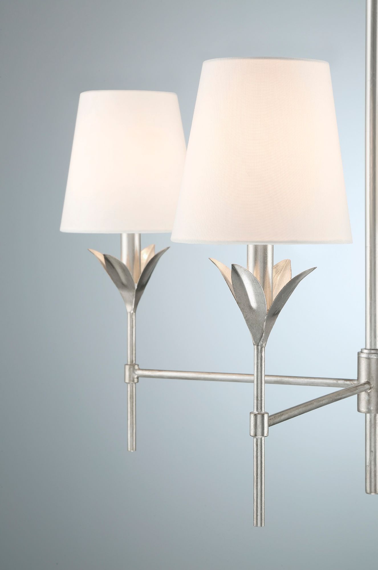 Image 5 Crystorama Broche 28'' Antique Silver Chandelier more views