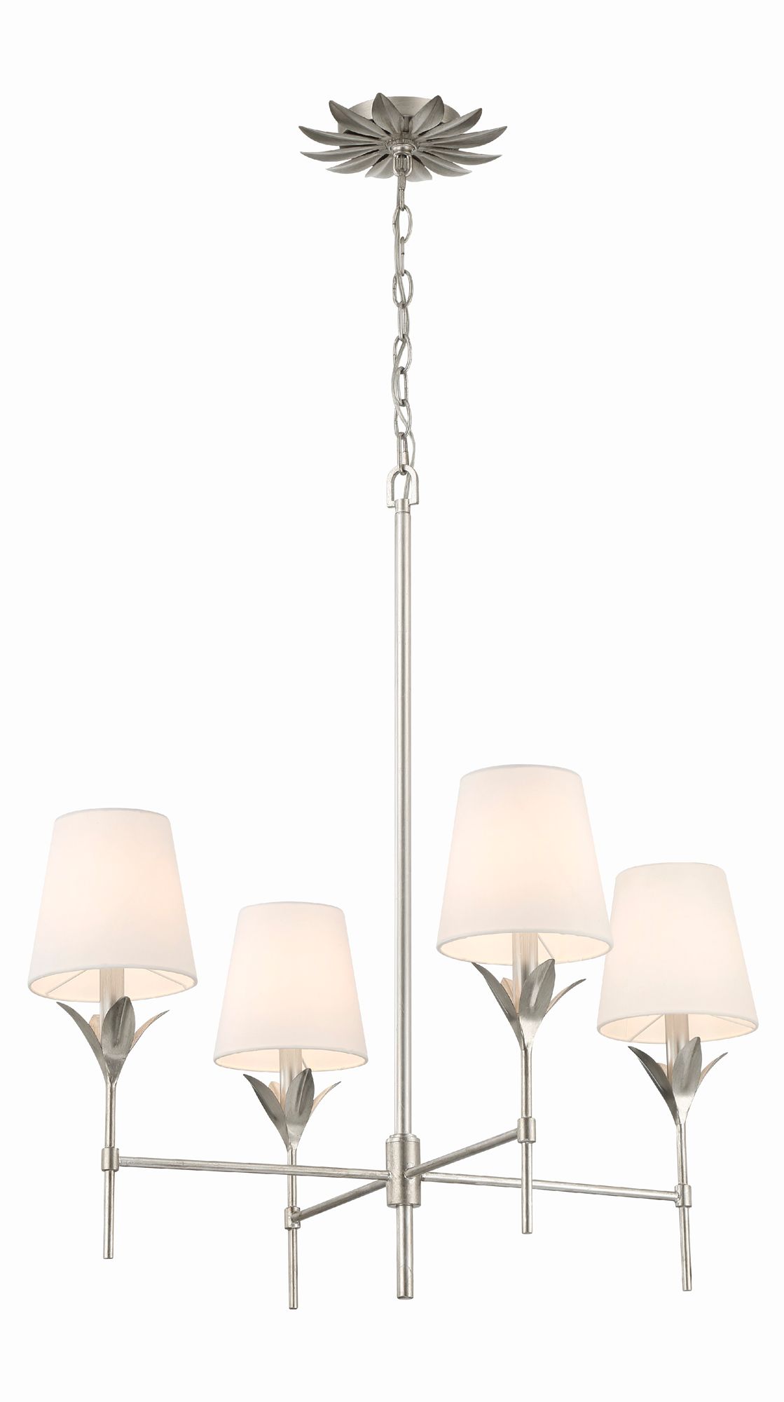 Image 6 Crystorama Broche 28'' Antique Silver Chandelier more views