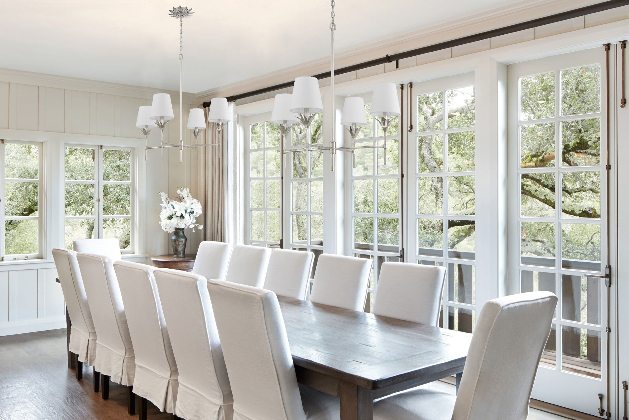 Crystorama Broche 28'' Antique Silver Chandelier