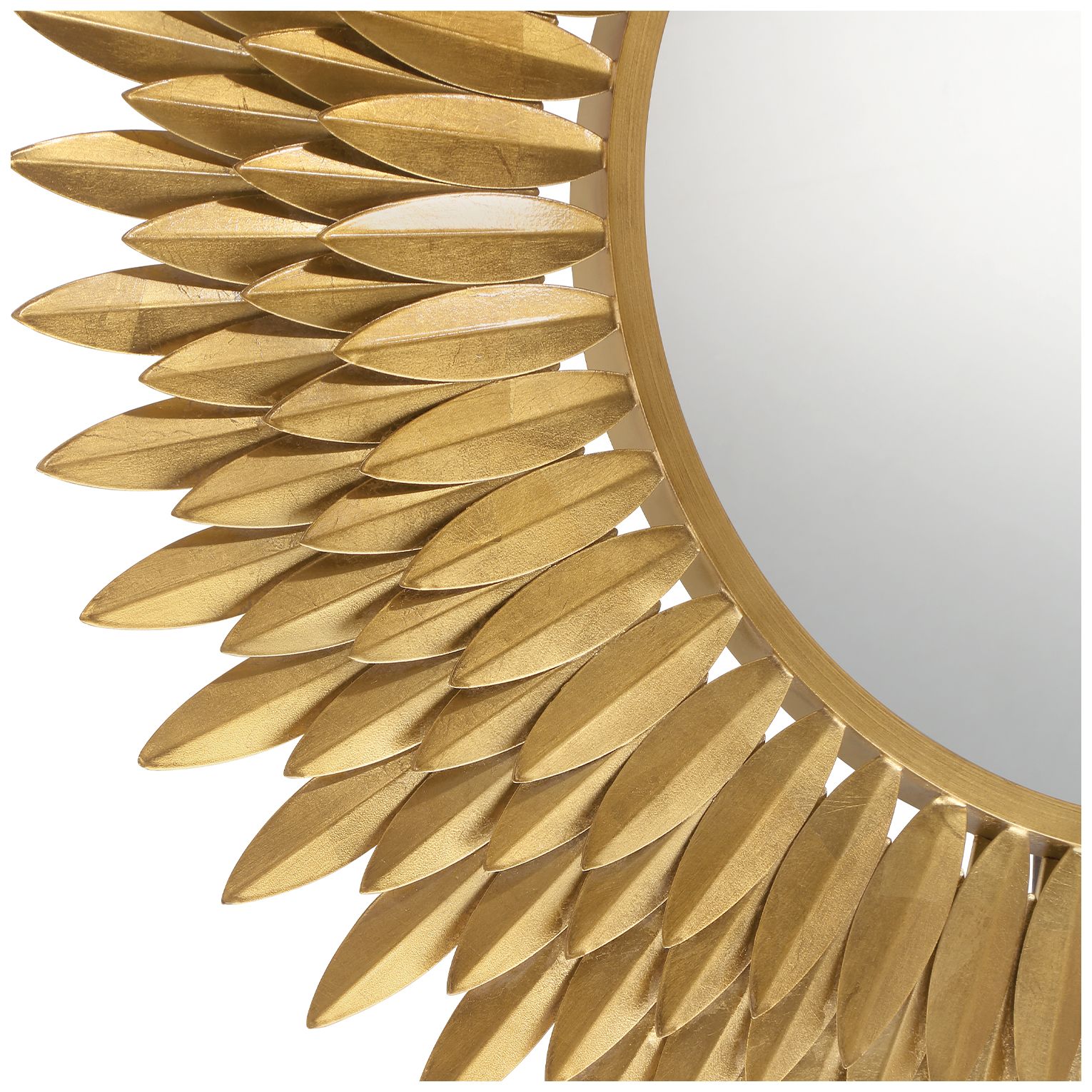 Image 2 Crystorama Broche 30'' Antique Gold Mirror more views