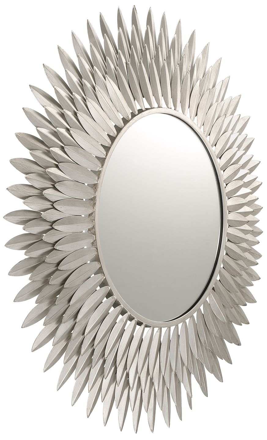 Image 3 Crystorama Broche 30'' Antique Silver Mirror more views