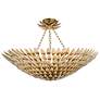 1_Crystorama Broche 30" Wide 8-Light Antique Gold Ceiling Mount
