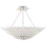 Crystorama Broche 30" Wide Matte White Ceiling Light