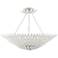 Crystorama Broche 30" Wide Matte White Ceiling Light