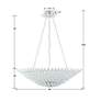 6_Crystorama Broche 30" Wide Matte White Ceiling Light more views