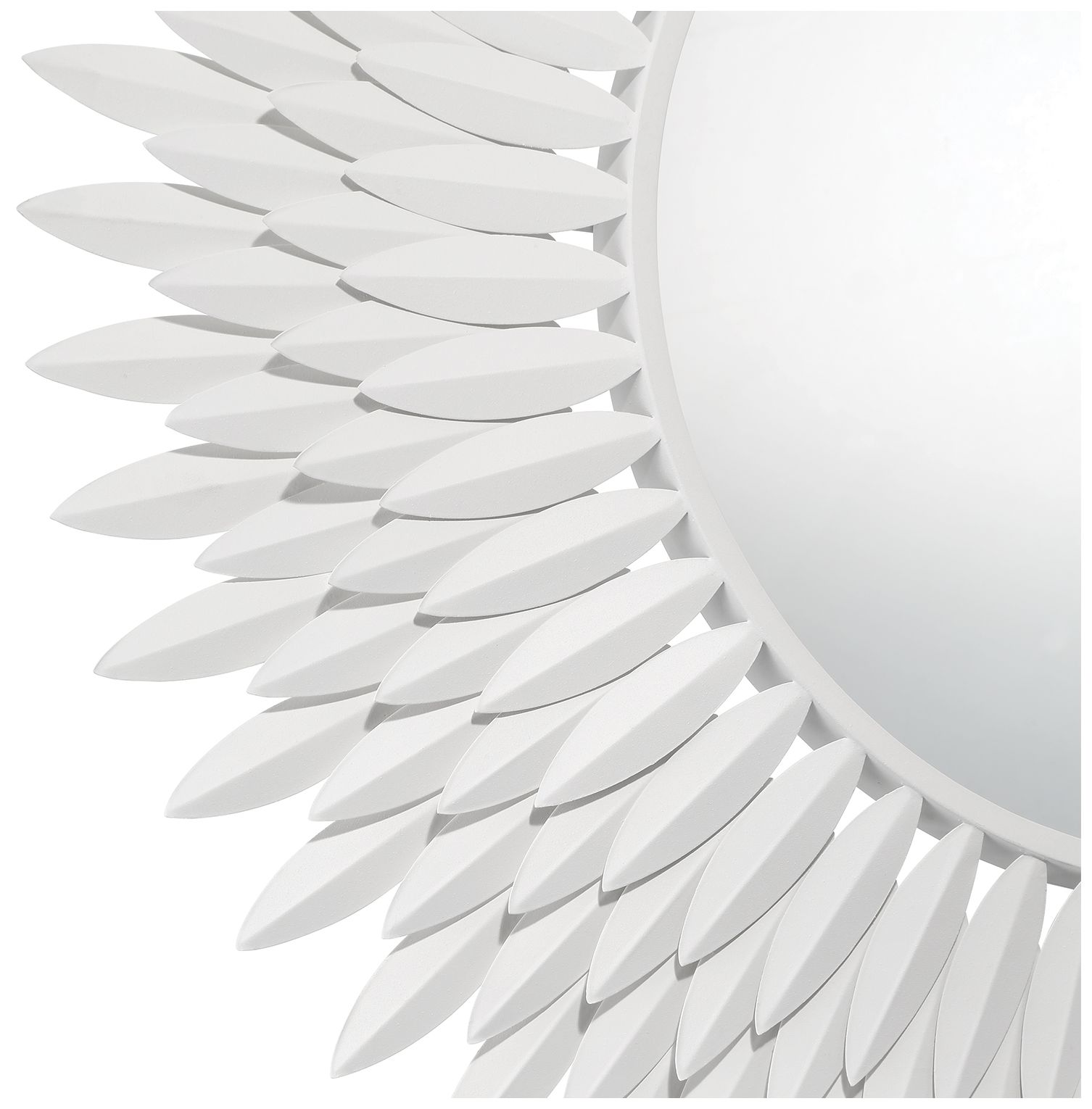 Image 2 Crystorama Broche 30'' Matte White Mirror more views