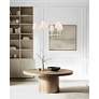 7_Crystorama Broche 32" Wide Matte White 6-Light Chandelier more views