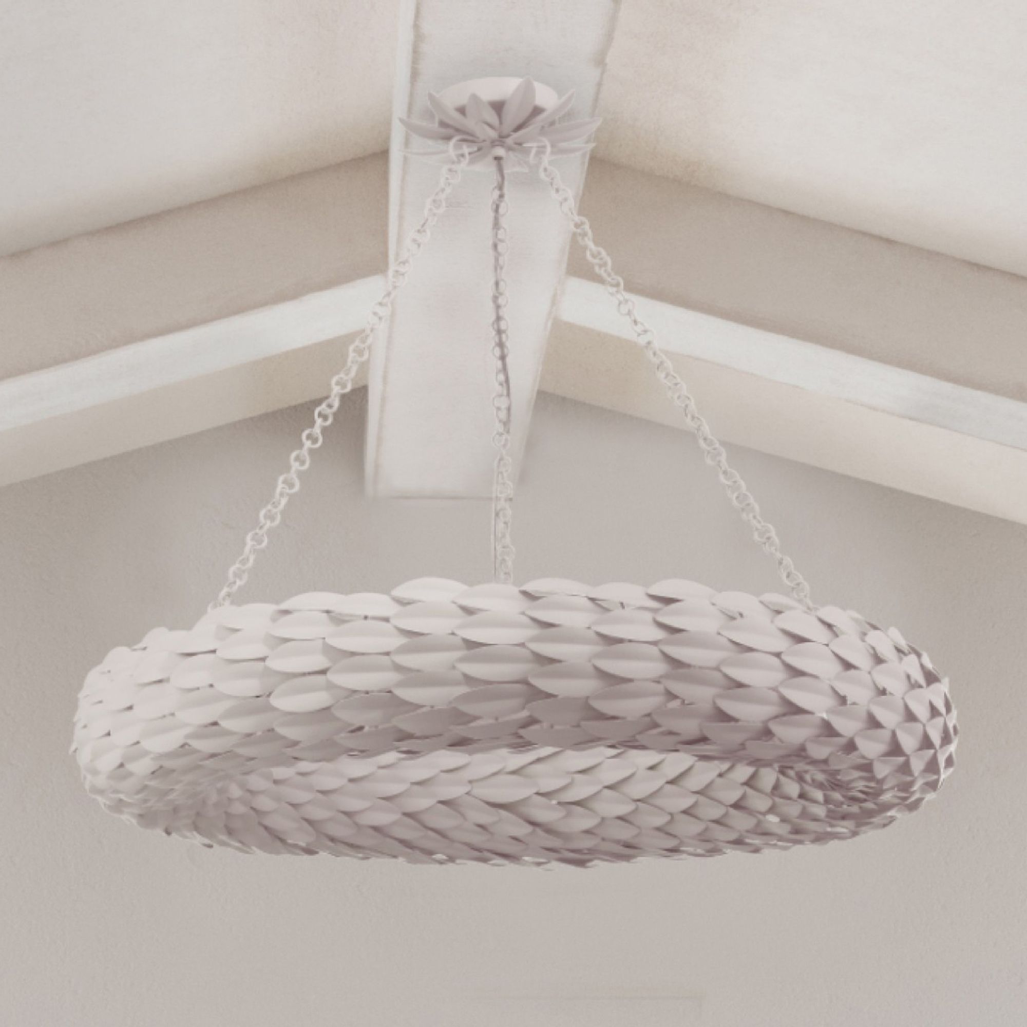 Crystorama Broche 33.5'' Matte White Chandelier