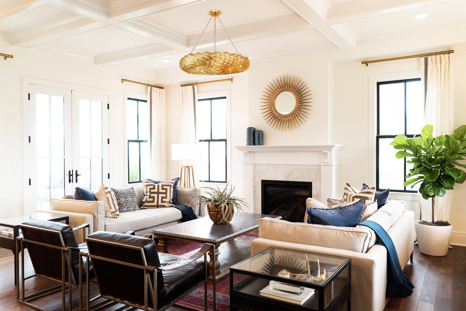 Crystorama Broche 33 1/2" Antique Gold Feather 8-Light Ring Chandelier