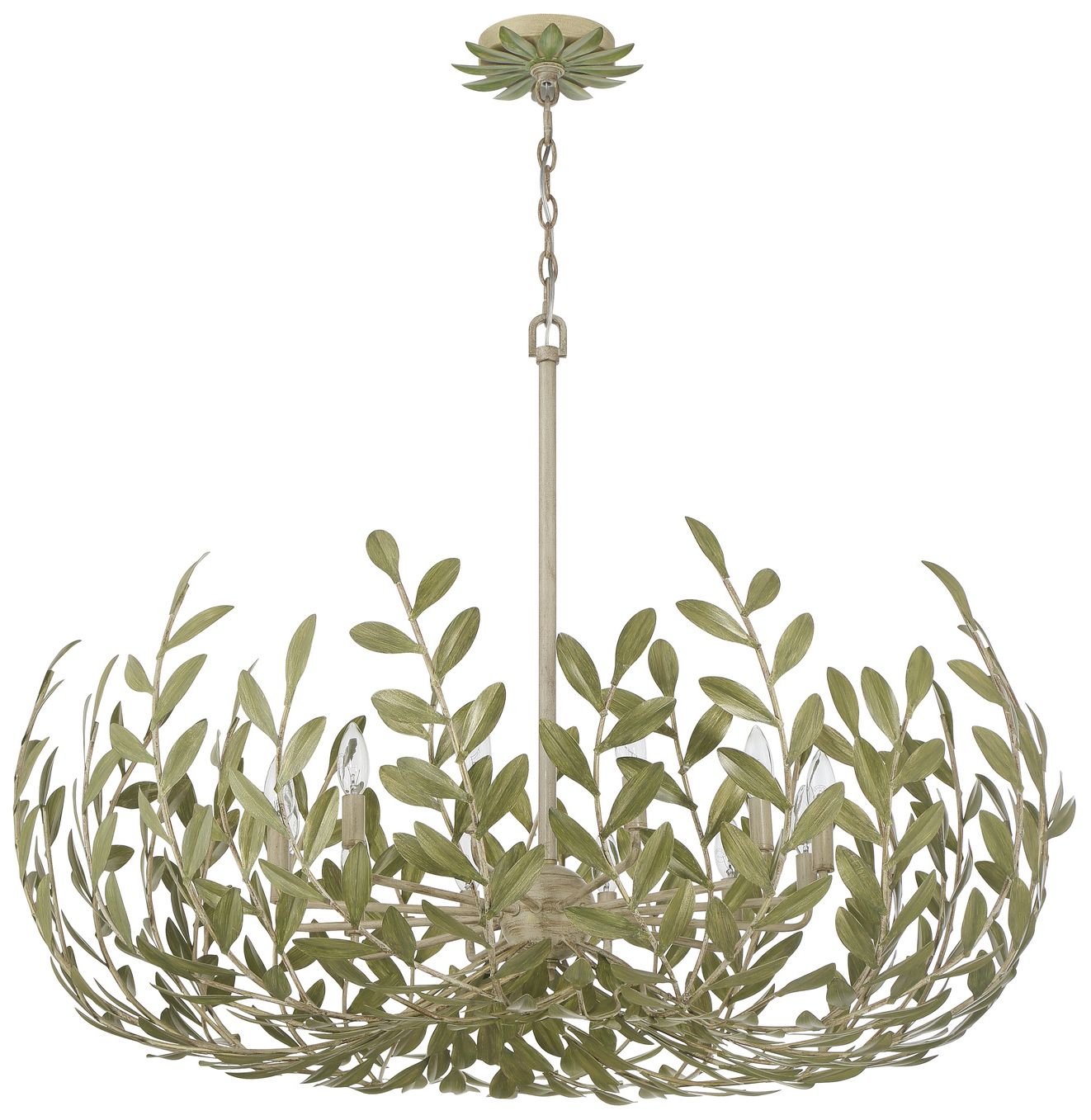 Image 2 Crystorama Broche 42'' Champagne Green Tea Chandelier more views