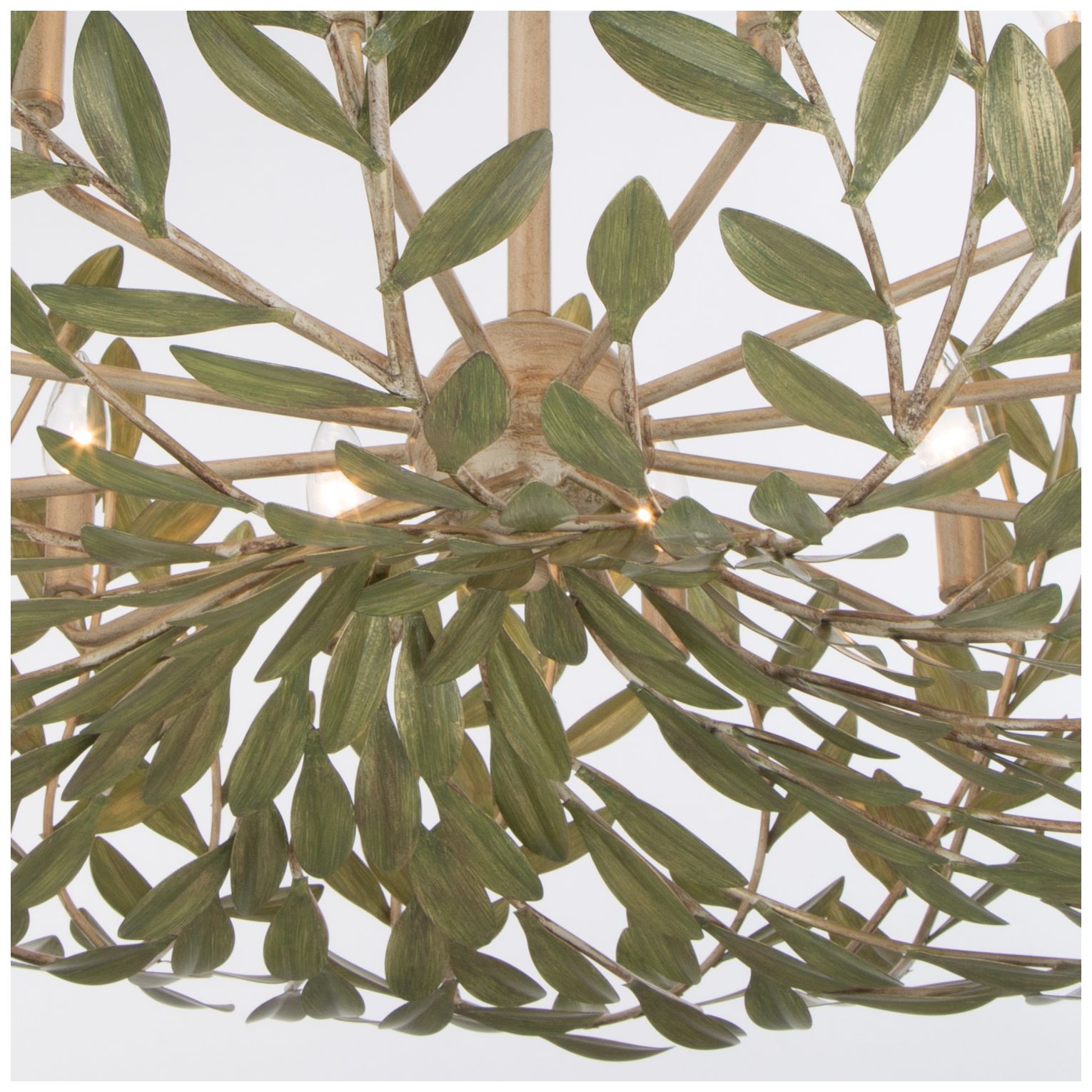 Image 5 Crystorama Broche 42'' Champagne Green Tea Chandelier more views