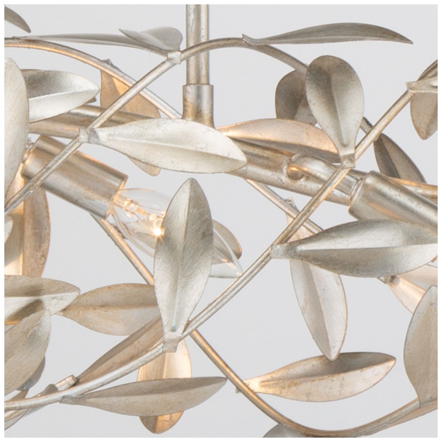 Image 5 Crystorama Broche 50.5'' Antique Silver Linear Chandelier more views