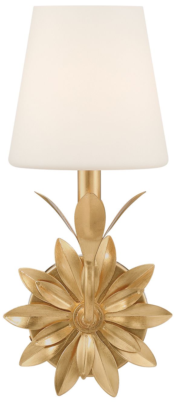 Image 3 Crystorama Broche 6.5'' Antique Gold Sconce more views