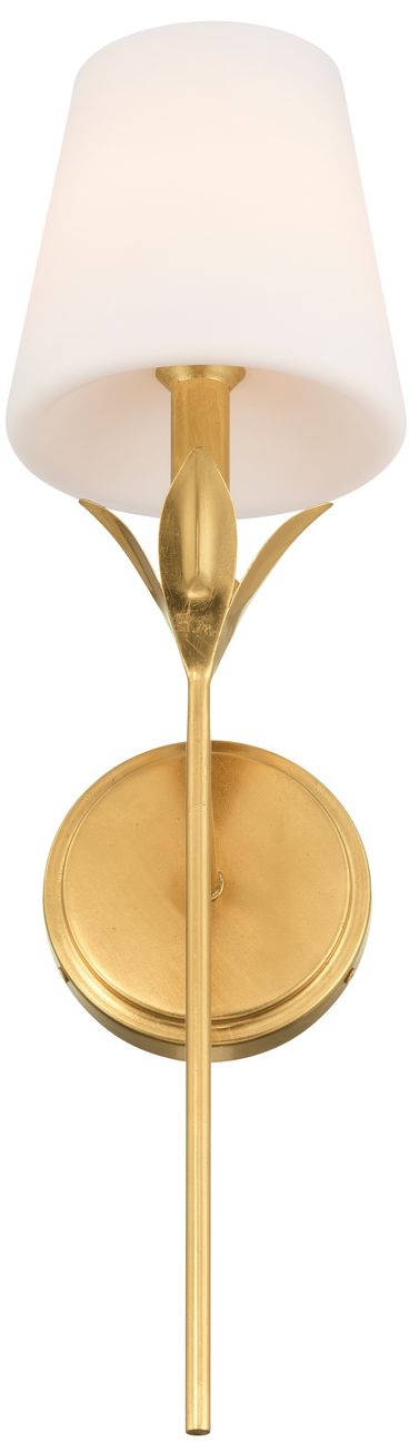 Image 5 Crystorama Broche 6'' Antique Gold Sconce more views