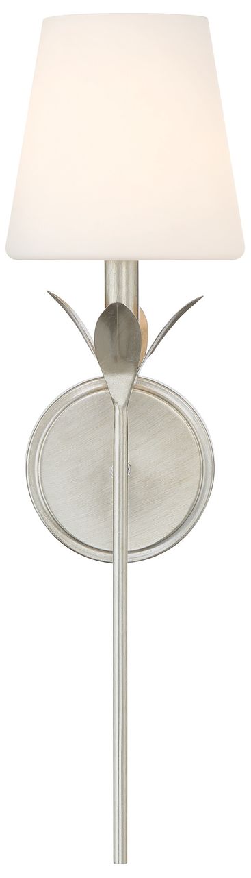 Image 3 Crystorama Broche 6'' Antique Silver Sconce more views