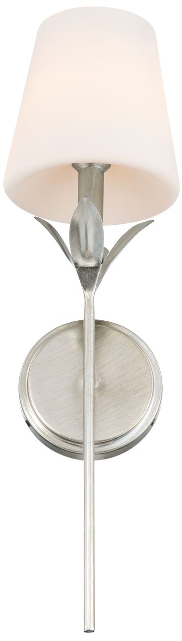 Image 5 Crystorama Broche 6'' Antique Silver Sconce more views