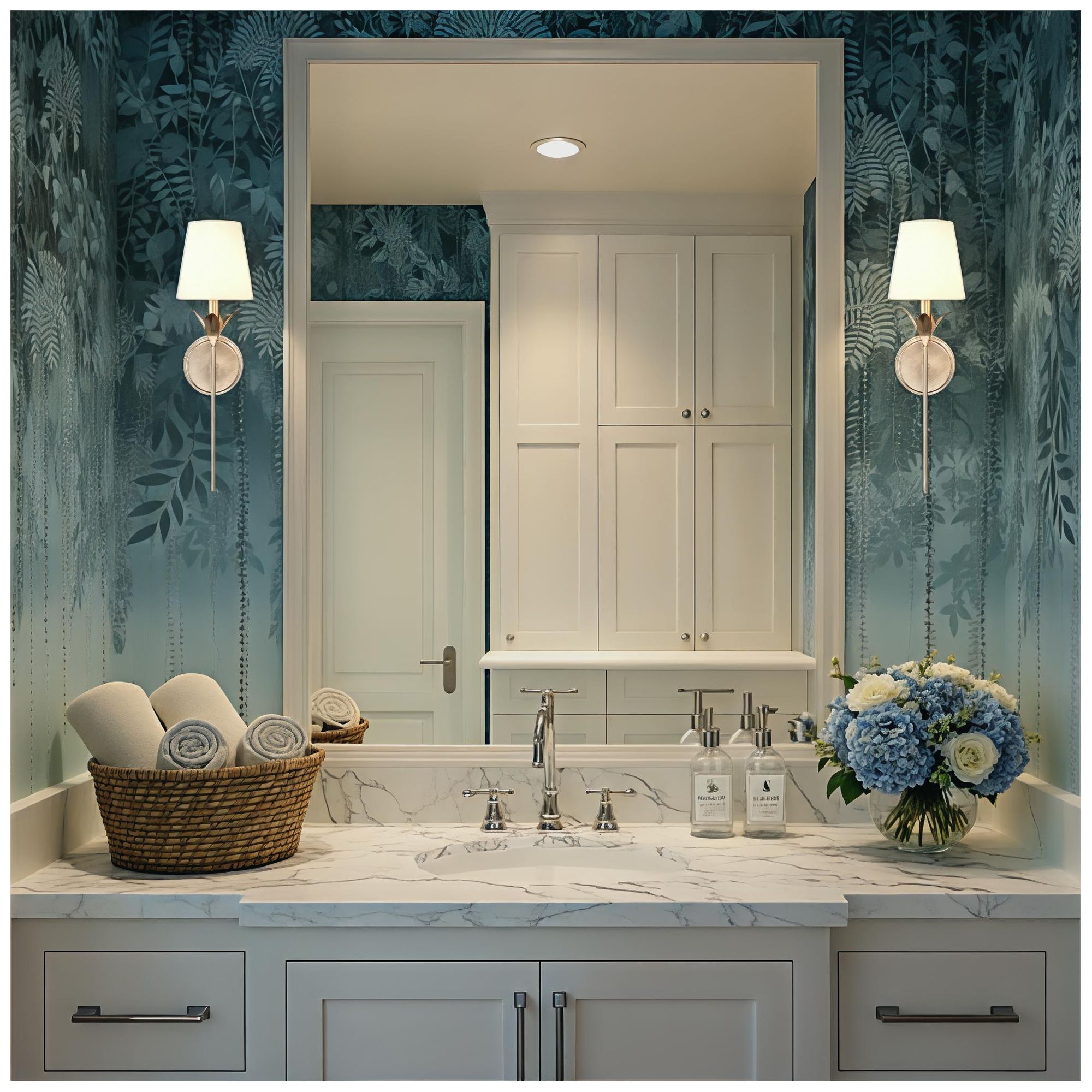 Crystorama Broche 6'' Antique Silver Sconce