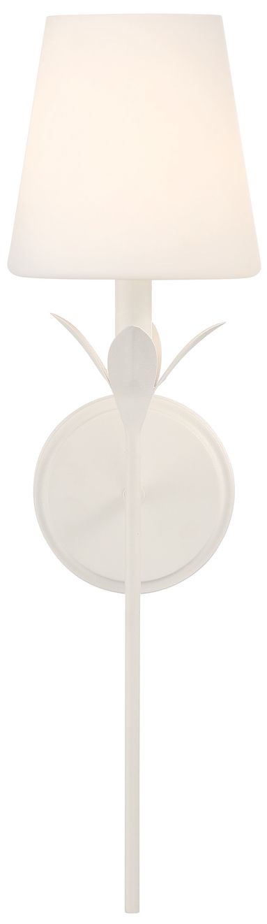 Image 3 Crystorama Broche 6in.  Matte White Scon more views