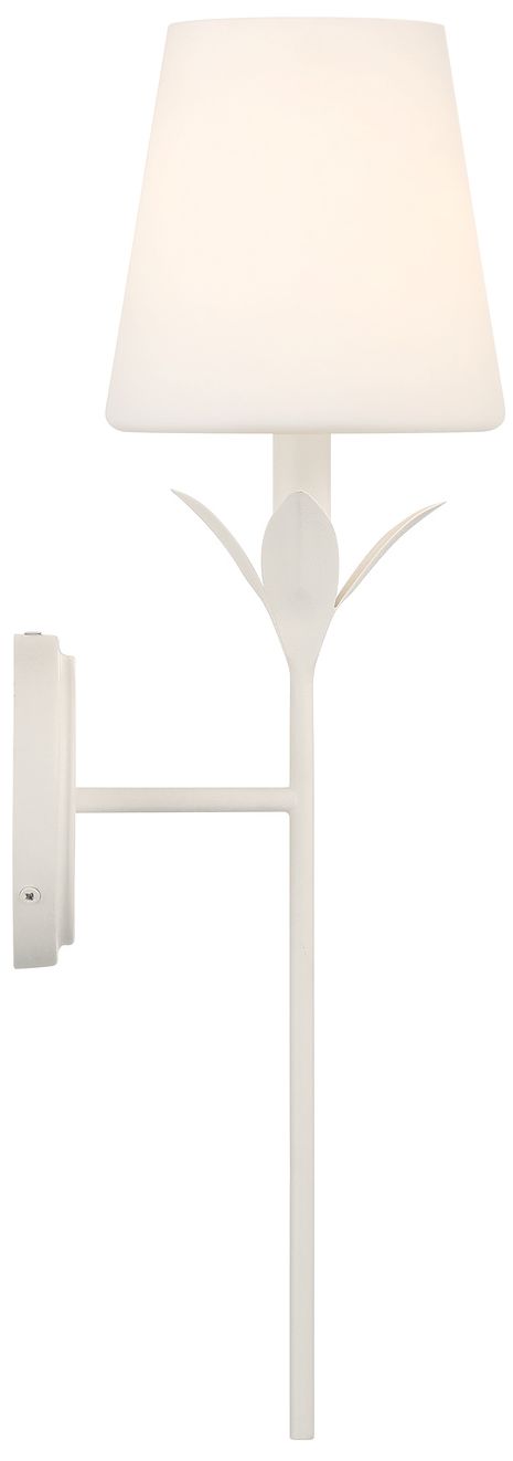 Image 4 Crystorama Broche 6in.  Matte White Scon more views