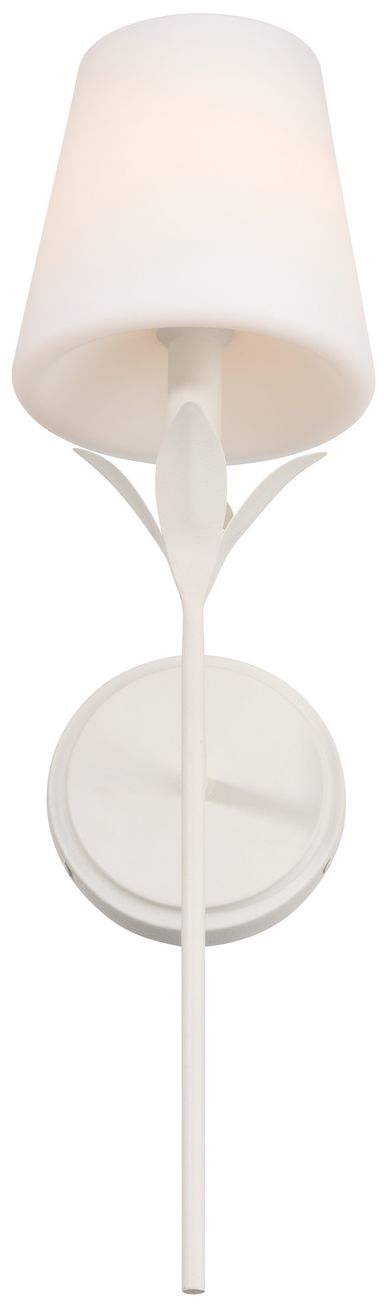 Image 5 Crystorama Broche 6in.  Matte White Scon more views