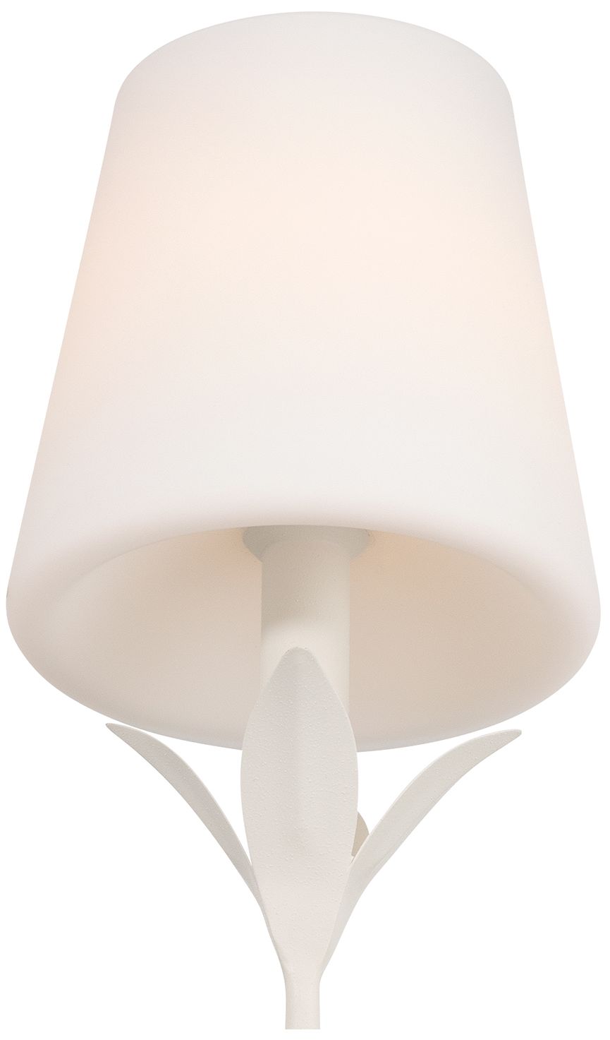 Image 6 Crystorama Broche 6in.  Matte White Scon more views