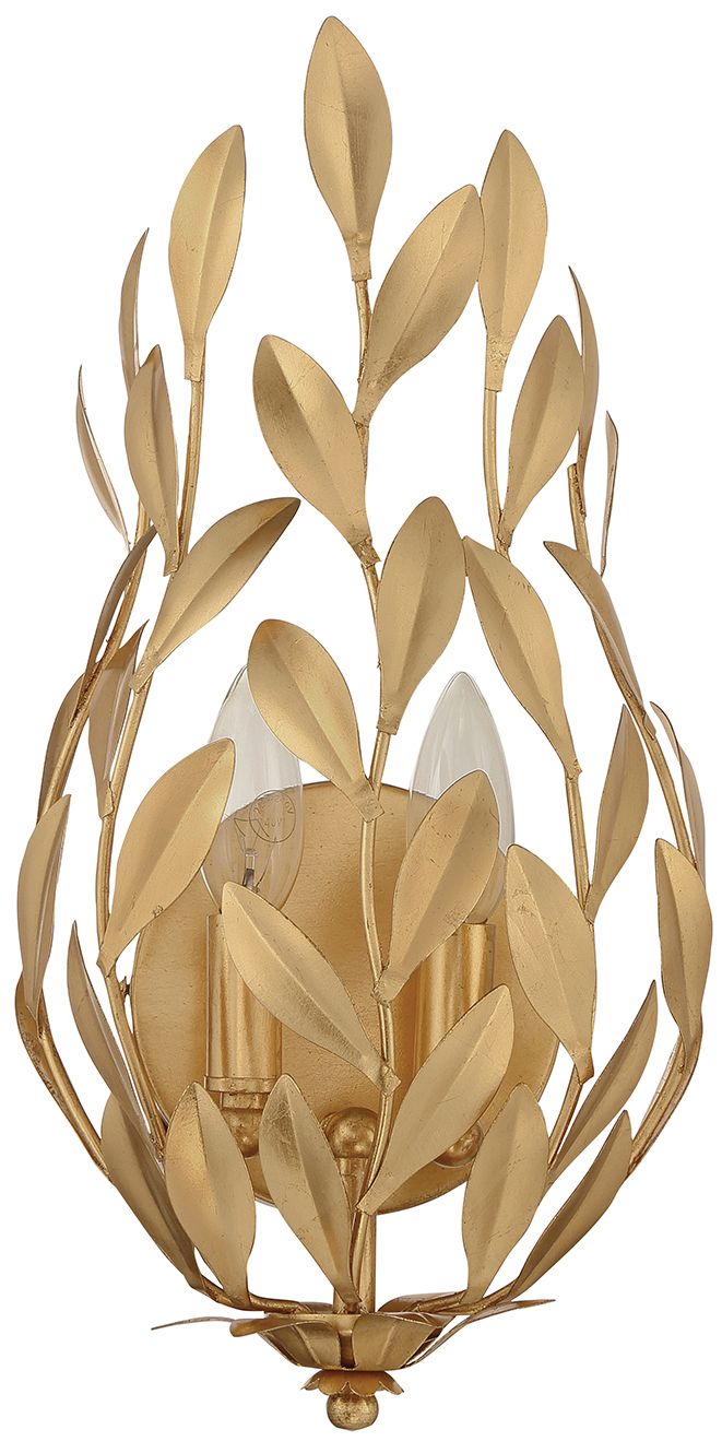 Image 3 Crystorama Broche 8.25'' Antique Gold Sconce more views