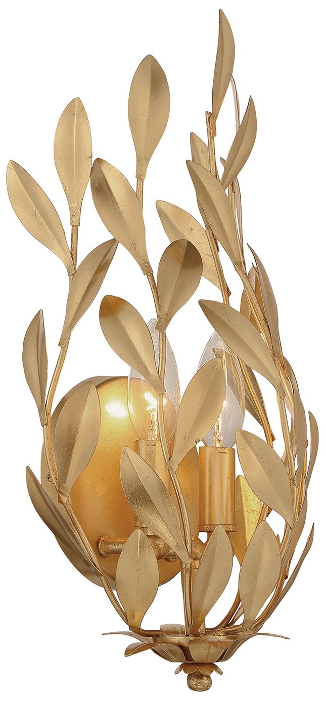 Image 4 Crystorama Broche 8.25'' Antique Gold Sconce more views