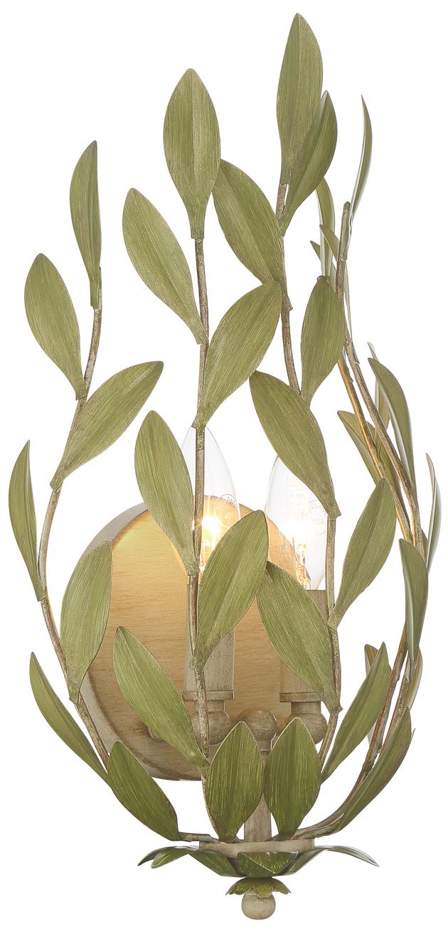 Image 4 Crystorama Broche 8.25'' Champagne Green Tea Sconce more views