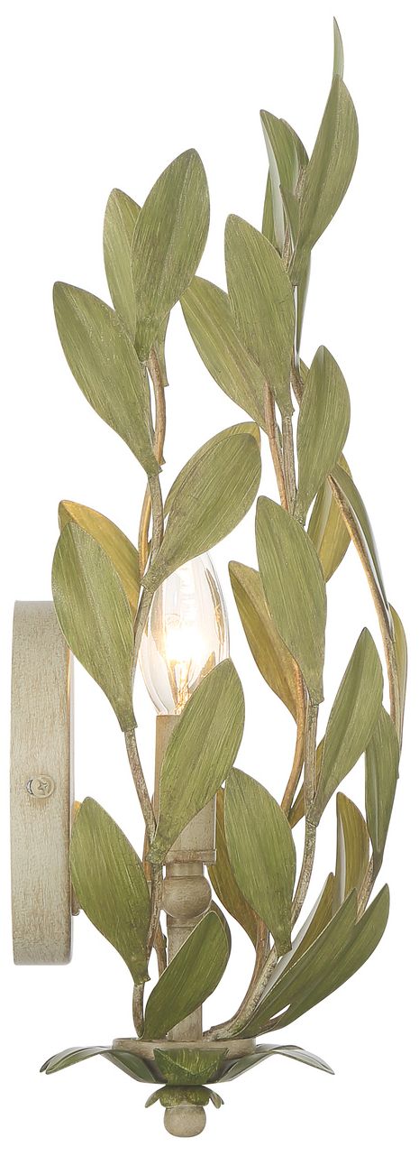 Image 5 Crystorama Broche 8.25'' Champagne Green Tea Sconce more views