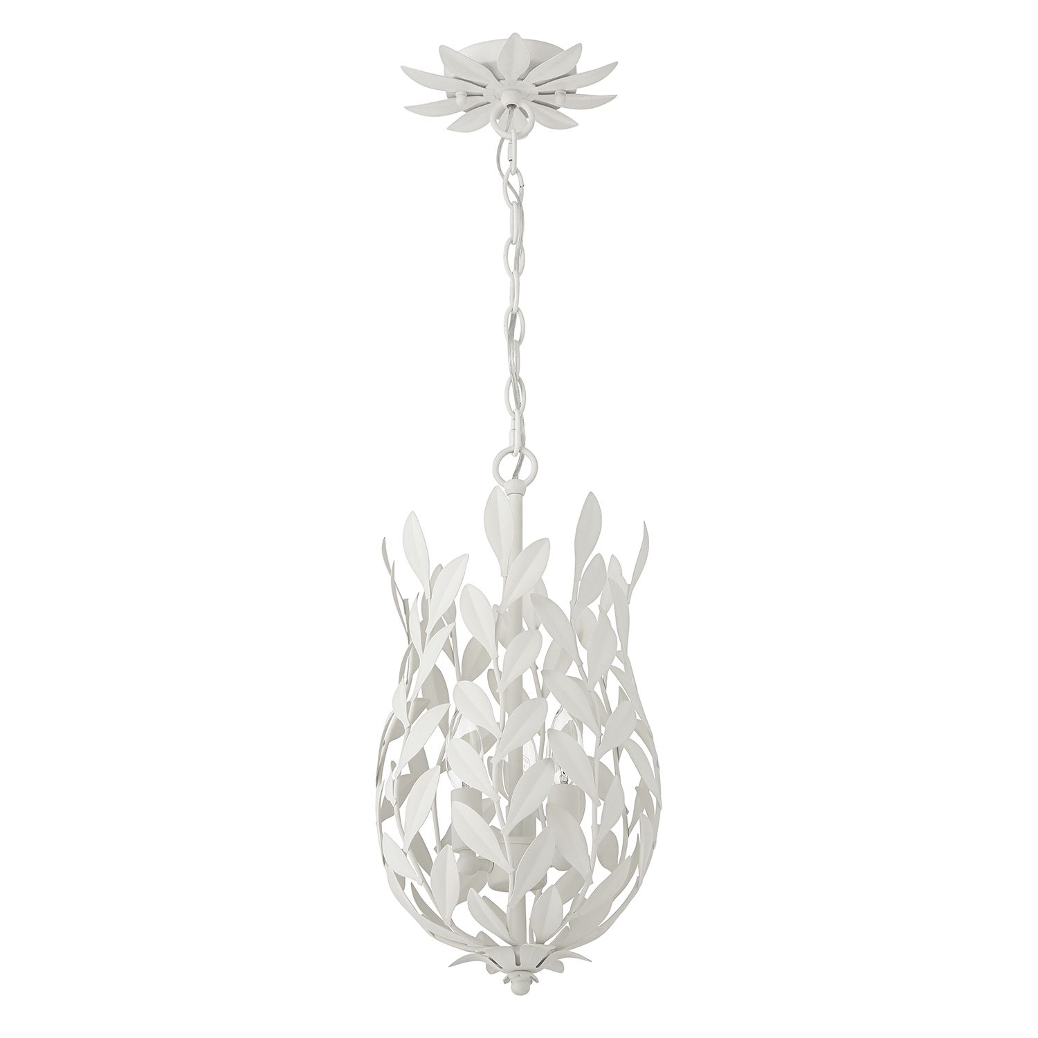 Image 3 Crystorama Broche 9.5'' Matte White Pendant more views