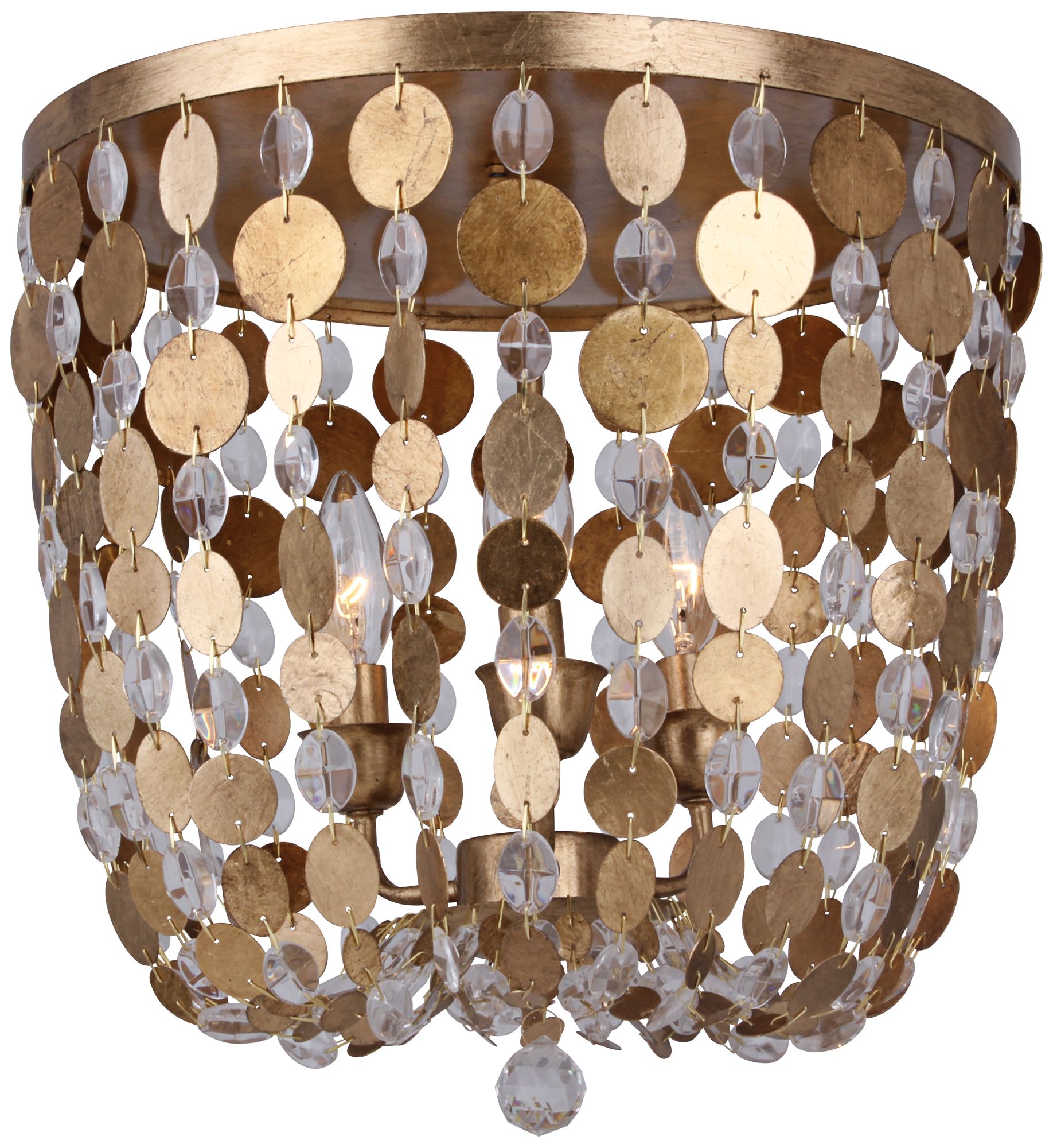 Crystorama Broche Brass - Antique Brass Collection